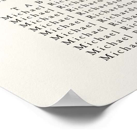 Seashell Beach Ocean Wedding 8 Table Seating Chart Poster (Ecke)