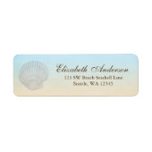Seashell Beach Personalisiert Address Label (Vorne)