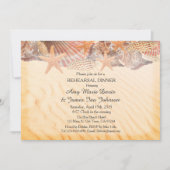 Seashell Beach Probe Dinner einladen Muschel5 Einladung (Vorderseite)