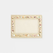 Seashell Beach Sand Border Post-it Klebezettel (Vorderseite)