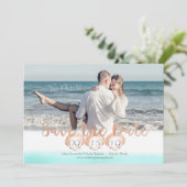 Seashell Beach Save the Date (Stehend Vorderseite)