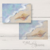 Seashell Beach Sea Wave Sand Blue White Decoupage Seidenpapier