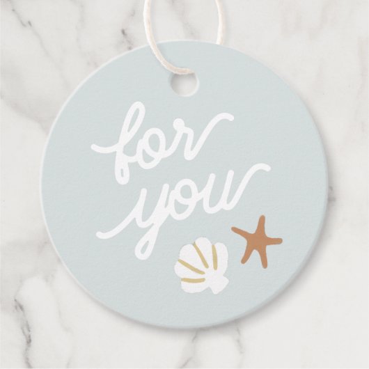 Seashell Beach Starfish für Sie Geschenkanhänger (Vorderseite)