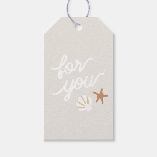 Seashell Beach Starfish für Sie Geschenkanhänger (Vorderseite)