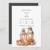Seashell Beach Summer Decor Lanterns Wedding Einladung (Vorne/Hinten)