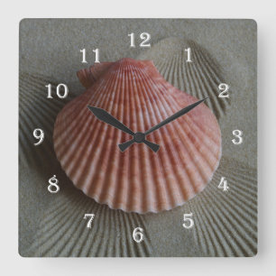Seashell Beach Wall Uhr