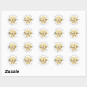 Seashell Beach Wedding Gefallen Einladung Stickers (Blatt)