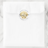 Seashell Beach Wedding Gefallen Einladung Stickers (Tasche)