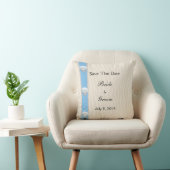 Seashell Beach Wedding Save the Date Kissen (Stuhl )