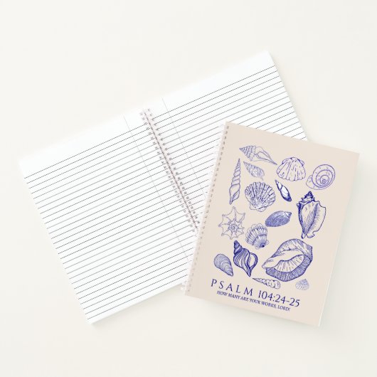Seashell Bible Verse Notizblock (Innenseite)