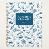 Seashell Blue und White Beach Planer (Vorderseite)