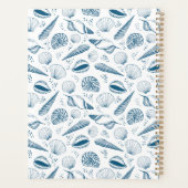 Seashell Blue und White Beach Planer (Rückseite)
