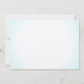 Seashell Bouquet und Starfish Hochzeit in Urlaubso Einladung (Rückseite)