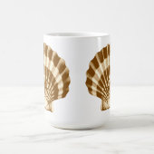 Seashell - braun und beige kaffeetasse (Mittel)