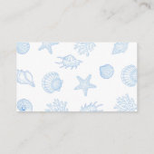 Seashell Bridal Registry QR code Begleitkarte (Rückseite)