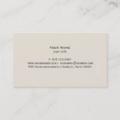 Seashell Business Card Visitenkarte (Rückseite)