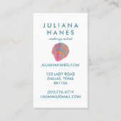 Seashell Chic Minimalistisch Beachy Colorful Rabattkarte (Rückseite)