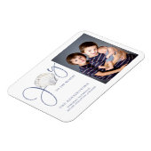 Seashell Christmas Joy Holiday Foto Magnet (Linke Seite)