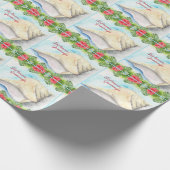 Seashell Christmas Wrapping Paper Geschenkpapier (Ecke)