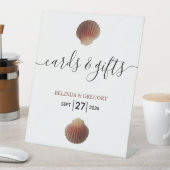 Seashell Clams Wedding Cards & Gifts Sockelschild (In Situ)