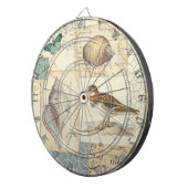 Seashell-Collage Dartscheibe (Vorderseite rechts)