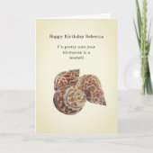 Seashell Collecters Birthday Karte (Vorderseite)