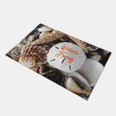 Seashell Collection Welcome Friends Doormat Fußmatte (Schrägansicht)