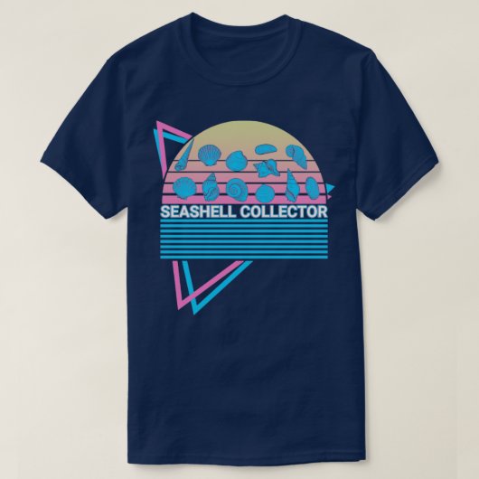 Seashell Collector Retro T-Shirt (Design vorne)