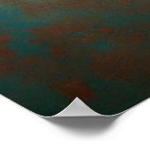 Seashell Copper und Patina Beach House Poster (Ecke)