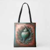Seashell Copper und Patina Beach House Tasche (Vorderseite)