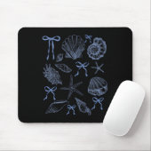 Seashell Coquette Bow Hawaii Beach Sommerurlaub Mousepad (Mit Mouse)