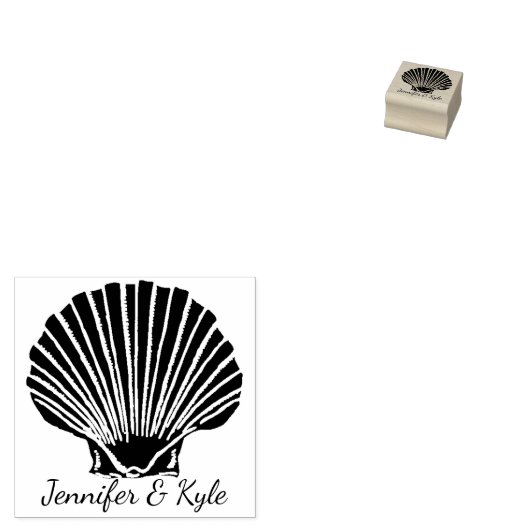 Seashell Custom Rubber Briefmarke Gummistempel (Stempel)