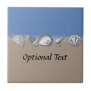 Seashell, der Kunst zeichnet Fliese