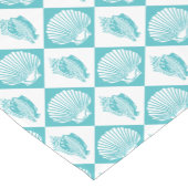 Seashell-Diamant-Seestrand-Blau Kurzer Tischläufer (Ecke)