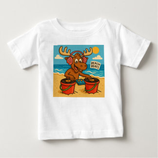 Seashell DJ – Beach Beats T-Shirt für Kinder