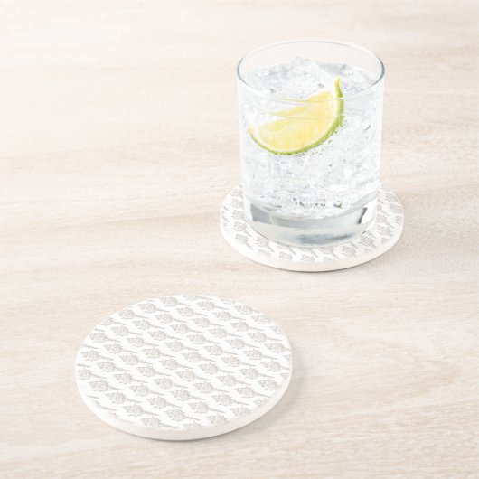 Seashell elegante Muster werfen Kissen Getränkeuntersetzer (Seite)