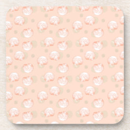 Seashell elegante Muster werfen Kissen Getränkeuntersetzer