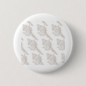 Seashell elegantes Muster Button (Vorderseite)