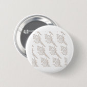 Seashell elegantes Muster Button (Vorne & Hinten)
