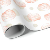 Seashell elegantes Muster Geschenkpapier (Rolleneckpunkt)