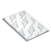 Seashell elegantes Muster Notizblock (Rechte Seite)