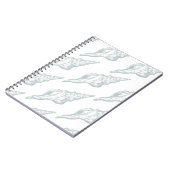 Seashell elegantes Muster Notizblock (Linke Seite)