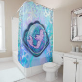 Seashell Fit für einen Meerjungfrau-Glitzer Magisc Duschvorhang (Beispiel)