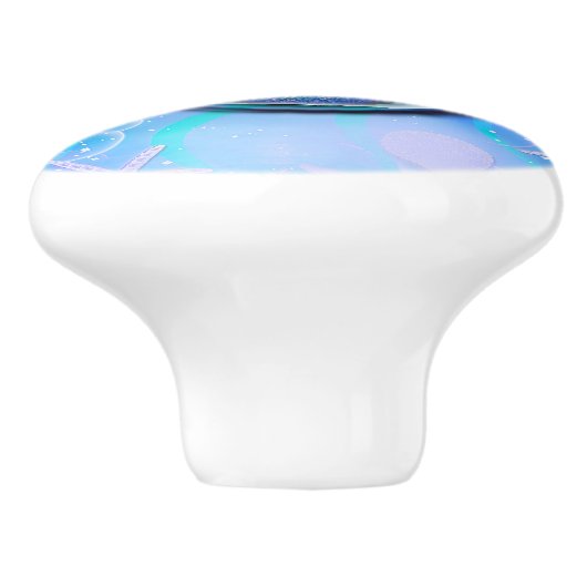 Seashell Fit für einen Meerjungfrau-Glitzer Magisc Keramikknauf (Seitenansicht)