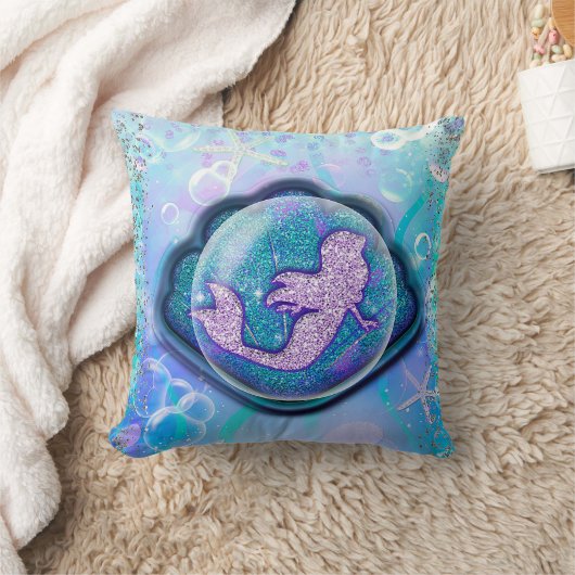 Seashell Fit für einen Meerjungfrau-Glitzer Magisc Kissen (Decke)
