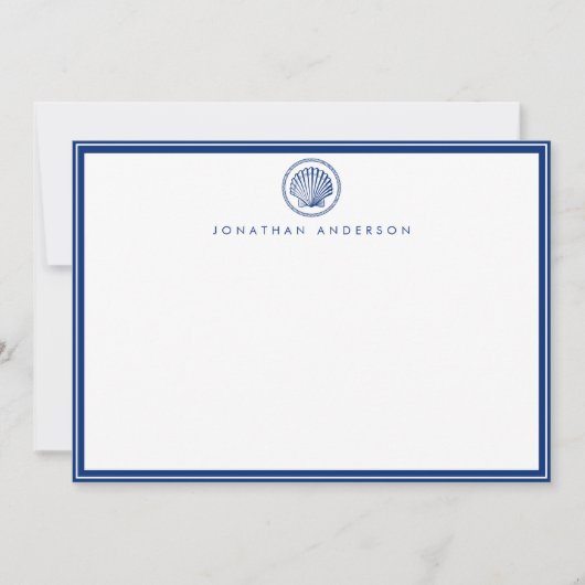 Seashell Flat Correspondent Mitteilungskarte (Vorderseite)