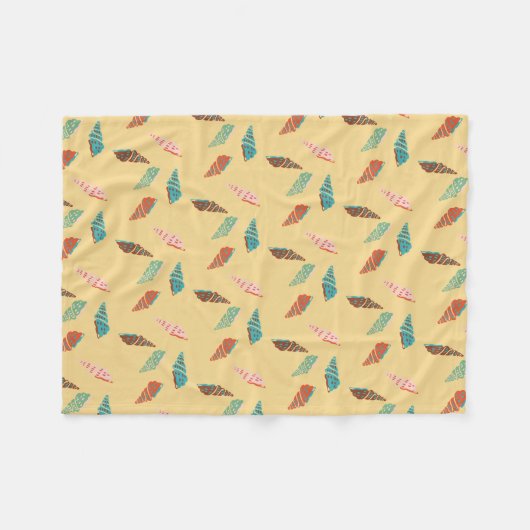 Seashell Fleecedecke (Vorderseite (Horizontal))