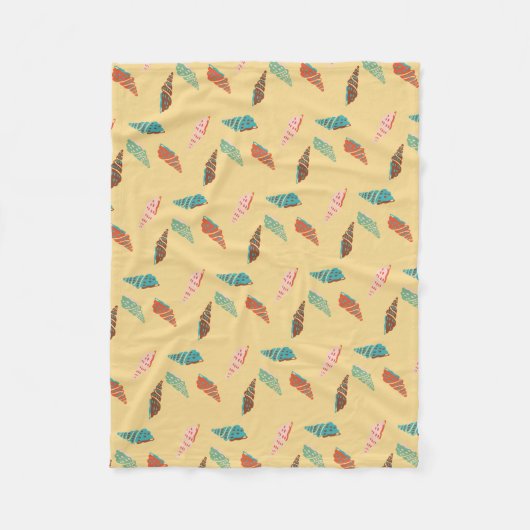 Seashell Fleecedecke (Vorderseite)