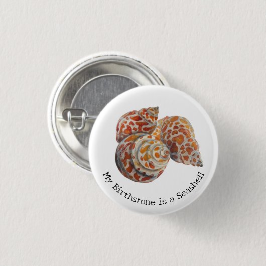 Seashell/Fossickers Button (Vorne & Hinten)