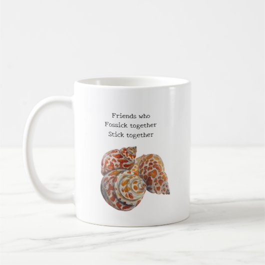 Seashell/Fossickers Kaffeetasse (Links)